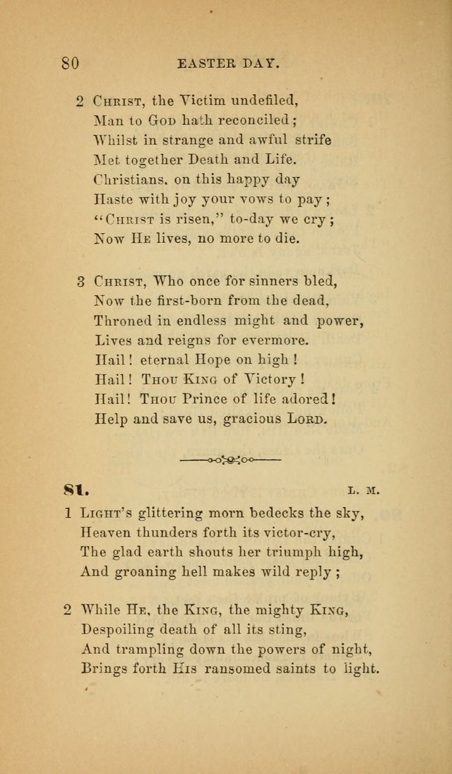 The Church Hymnal: a collection of hymns from the Prayer book hymnal, Additional hymns, and Hymns ancient and modern, and Hymns for church and home. For use in Churches where licensed by the Bishop page 80