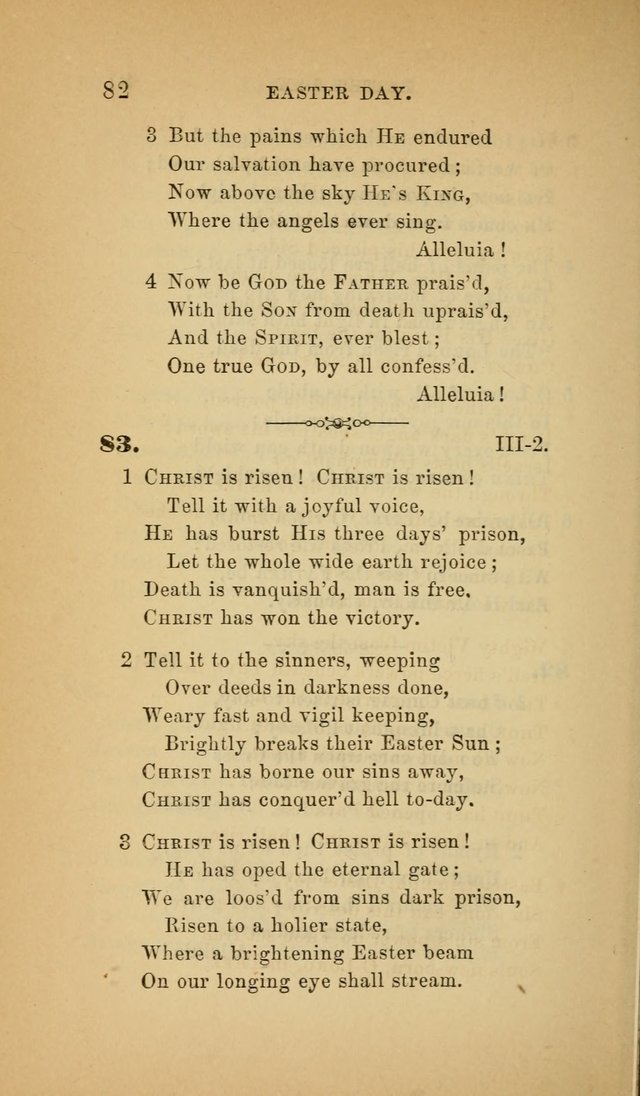 The Church Hymnal: a collection of hymns from the Prayer book hymnal, Additional hymns, and Hymns ancient and modern, and Hymns for church and home. For use in Churches where licensed by the Bishop page 82