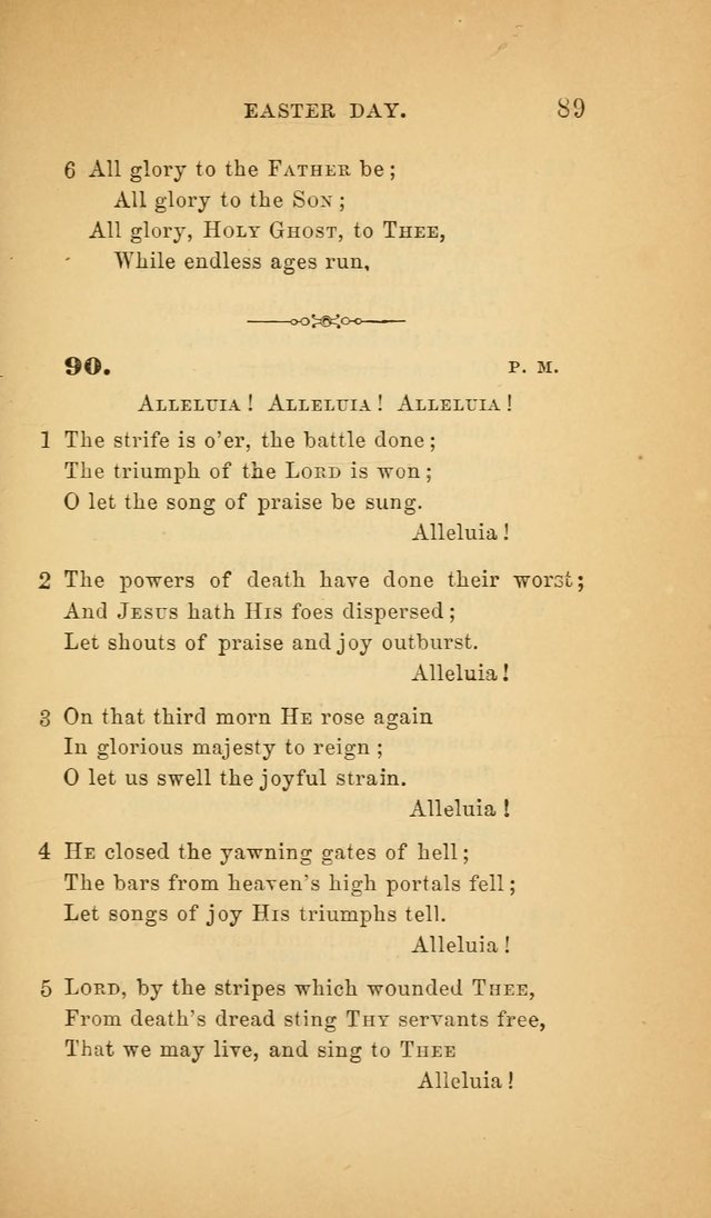 The Church Hymnal: a collection of hymns from the Prayer book hymnal, Additional hymns, and Hymns ancient and modern, and Hymns for church and home. For use in Churches where licensed by the Bishop page 89