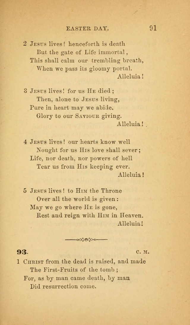 The Church Hymnal: a collection of hymns from the Prayer book hymnal, Additional hymns, and Hymns ancient and modern, and Hymns for church and home. For use in Churches where licensed by the Bishop page 91