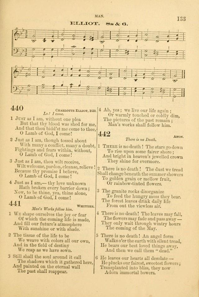 Church Harmonies: a collection of hymns and tunes for the use of Congregations page 133