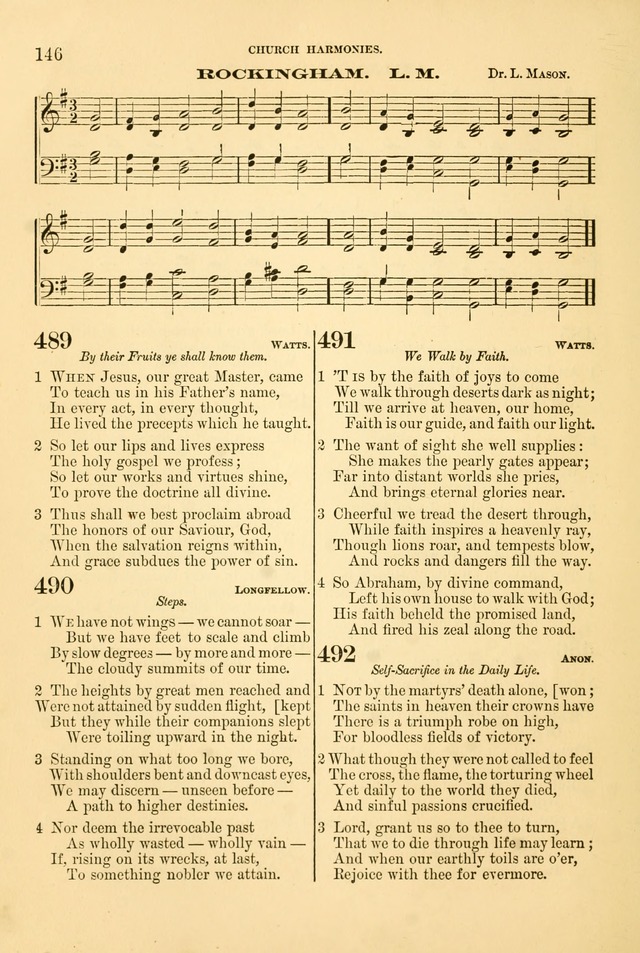 Church Harmonies: a collection of hymns and tunes for the use of Congregations page 146