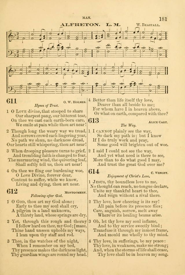 Church Harmonies: a collection of hymns and tunes for the use of Congregations page 181