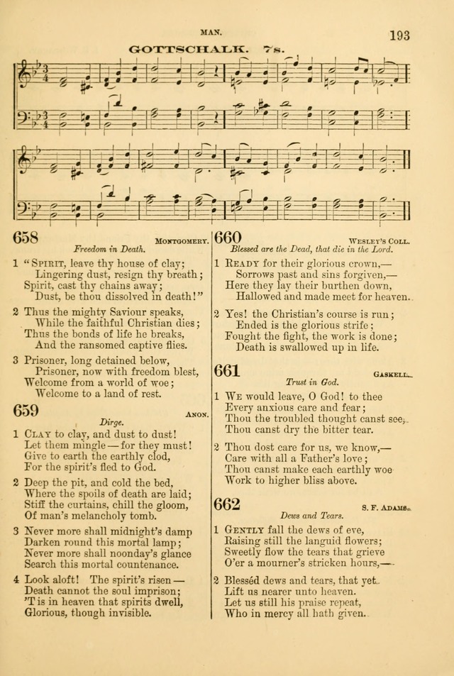 Church Harmonies: a collection of hymns and tunes for the use of Congregations page 193