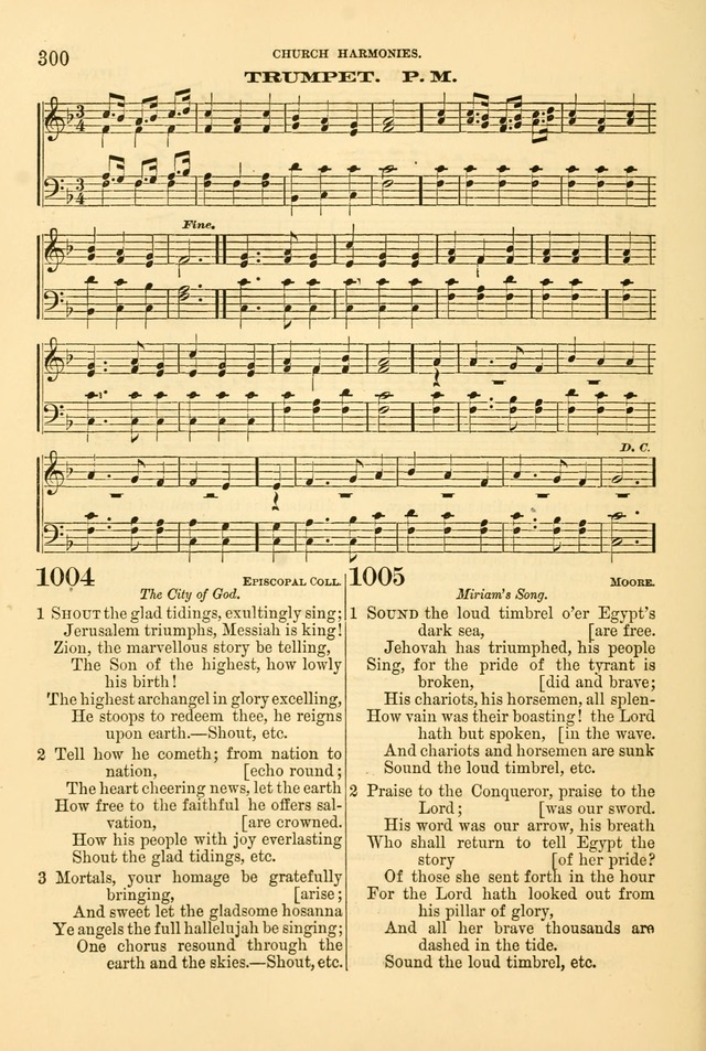 Church Harmonies: a collection of hymns and tunes for the use of Congregations page 300