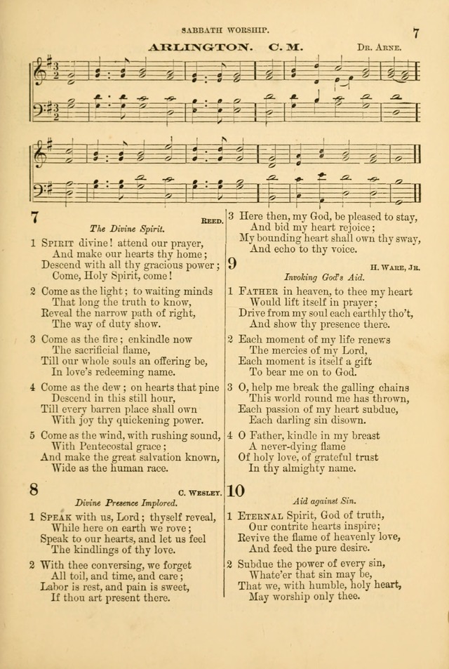 Church Harmonies: a collection of hymns and tunes for the use of Congregations page 7