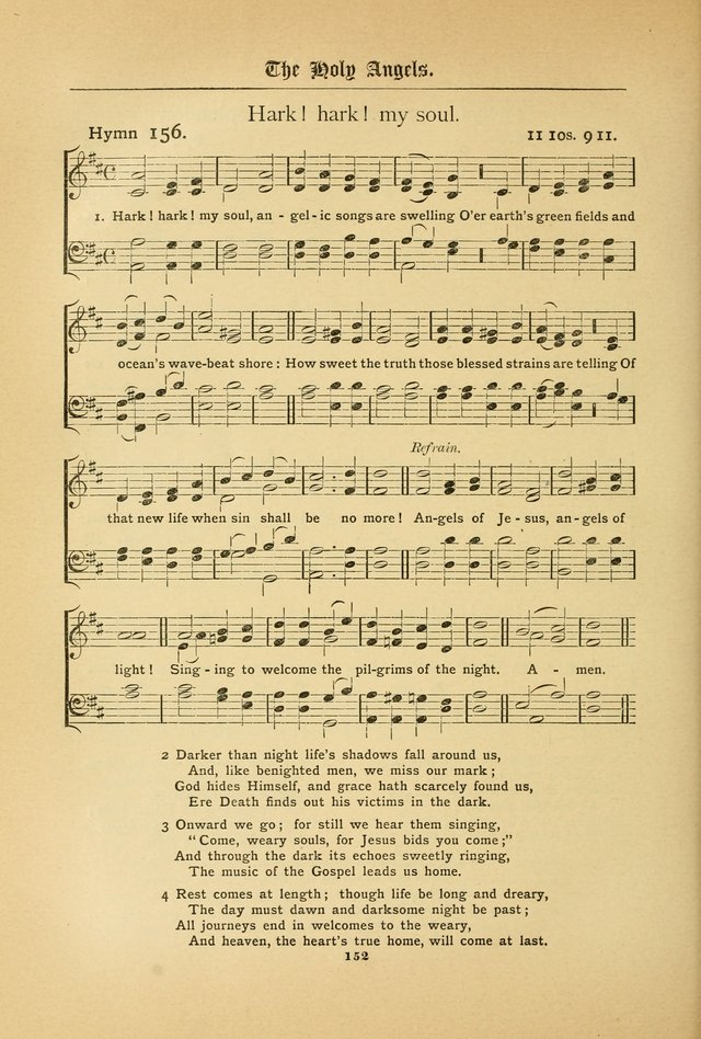 The Catholic Hymnal: containing hymns for congregational and home use, and the vesper psalms, the office of compline, the litanies, hymns at benediction, etc. page 152