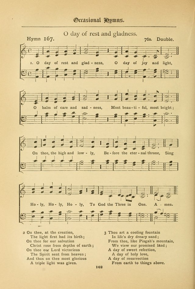 The Catholic Hymnal: containing hymns for congregational and home use, and the vesper psalms, the office of compline, the litanies, hymns at benediction, etc. page 162