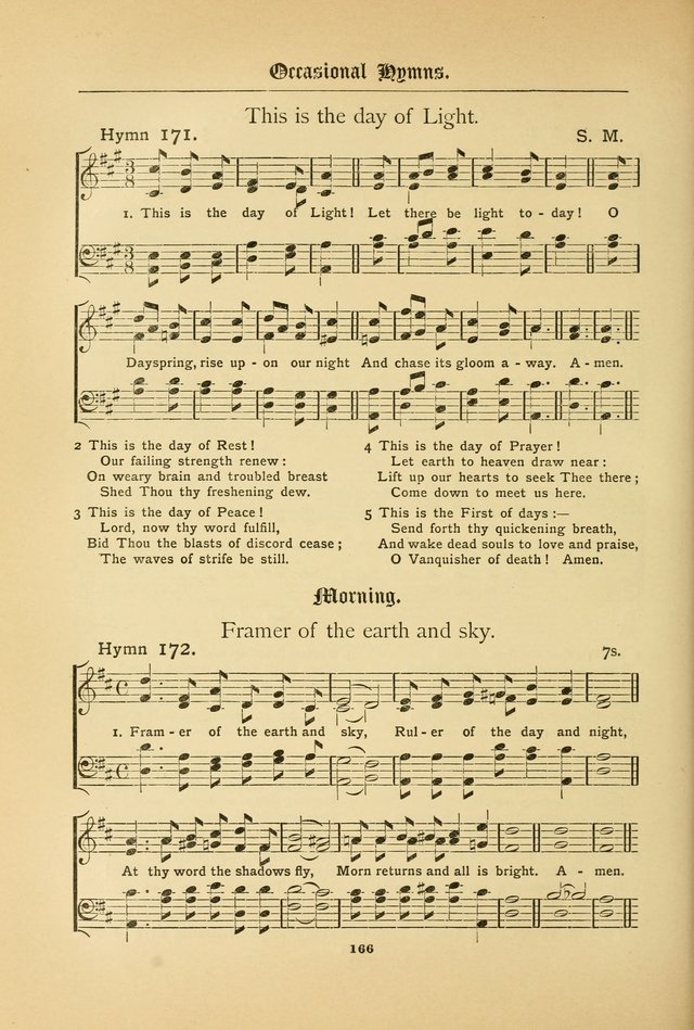 The Catholic Hymnal: containing hymns for congregational and home use, and the vesper psalms, the office of compline, the litanies, hymns at benediction, etc. page 166