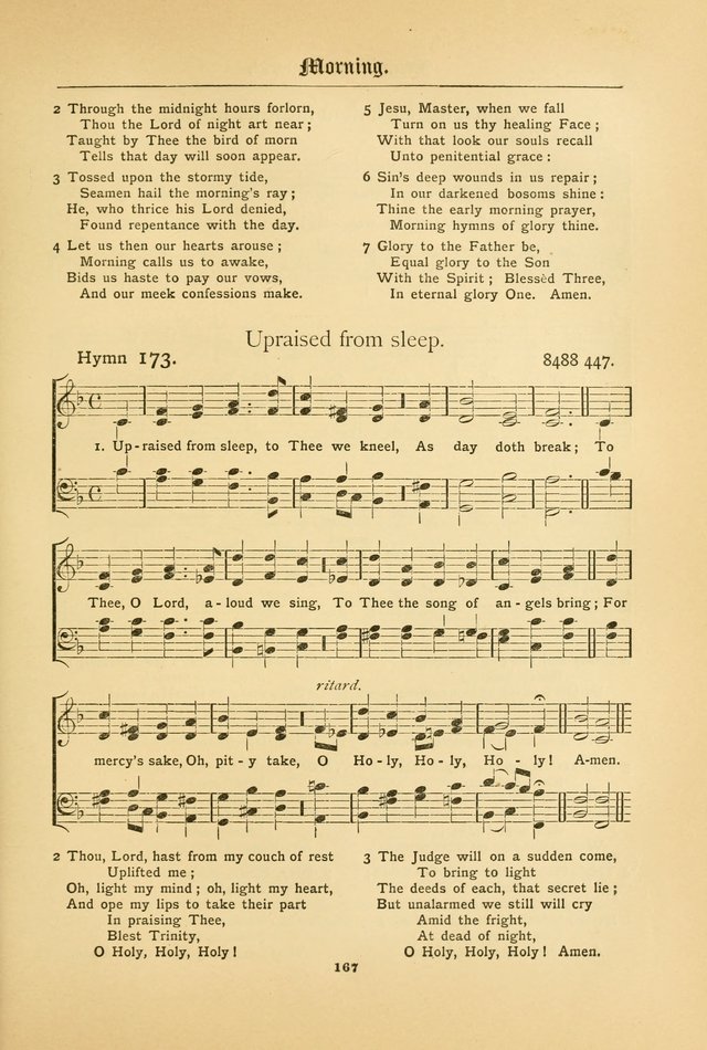 The Catholic Hymnal: containing hymns for congregational and home use, and the vesper psalms, the office of compline, the litanies, hymns at benediction, etc. page 167