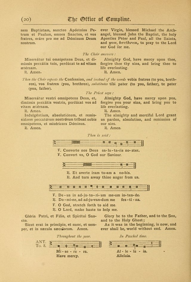 The Catholic Hymnal: containing hymns for congregational and home use, and the vesper psalms, the office of compline, the litanies, hymns at benediction, etc. page 248