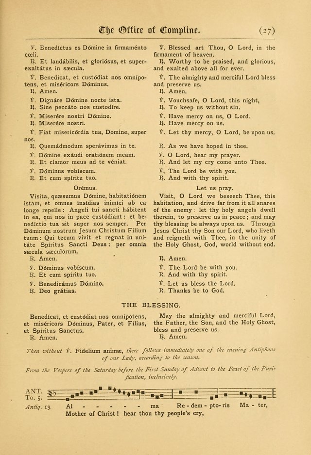 The Catholic Hymnal: containing hymns for congregational and home use, and the vesper psalms, the office of compline, the litanies, hymns at benediction, etc. page 255