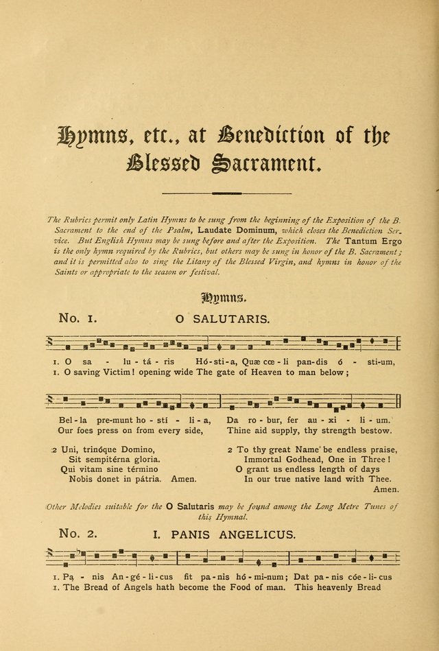 The Catholic Hymnal: containing hymns for congregational and home use, and the vesper psalms, the office of compline, the litanies, hymns at benediction, etc. page 268