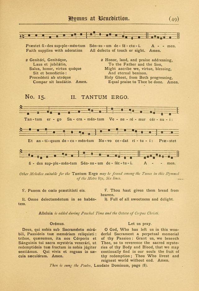 The Catholic Hymnal: containing hymns for congregational and home use, and the vesper psalms, the office of compline, the litanies, hymns at benediction, etc. page 277