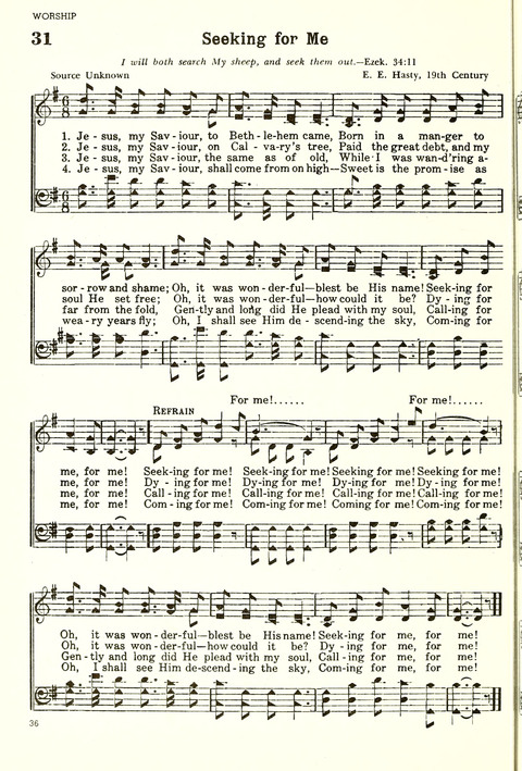 Christian Hymnal (Rev. ed.) page 28