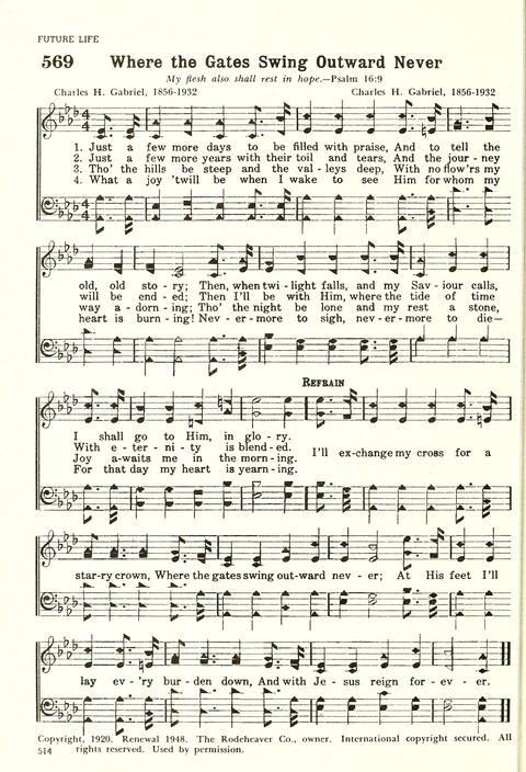 Christian Hymnal (Rev. ed.) page 506