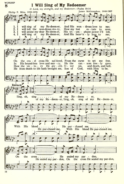 Christian Hymnal (Rev. ed.) page 8