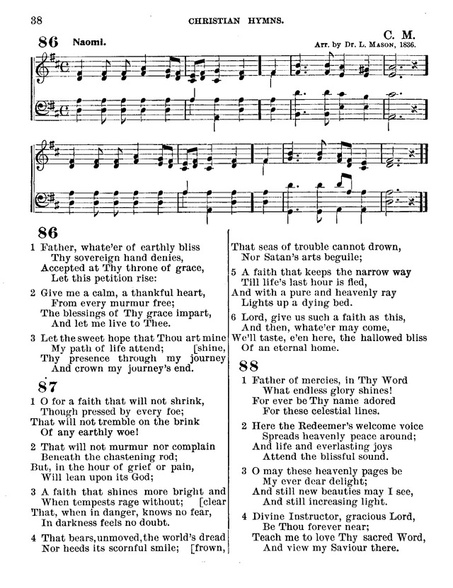 Christian Hymns: for church, school and home, with music page 36