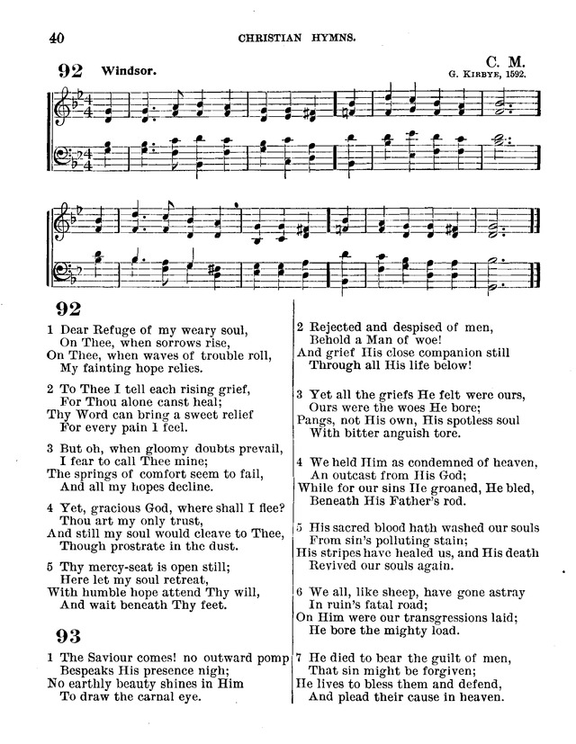 Christian Hymns: for church, school and home, with music page 38