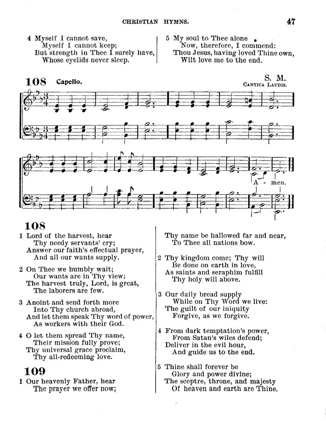 Christian Hymns: for church, school and home, with music page 45