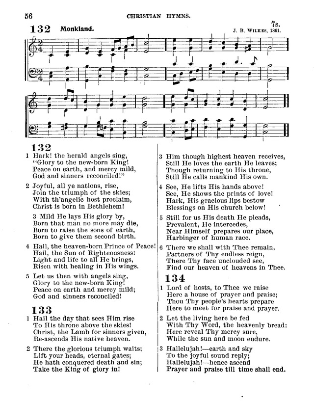 Christian Hymns: for church, school and home, with music page 54