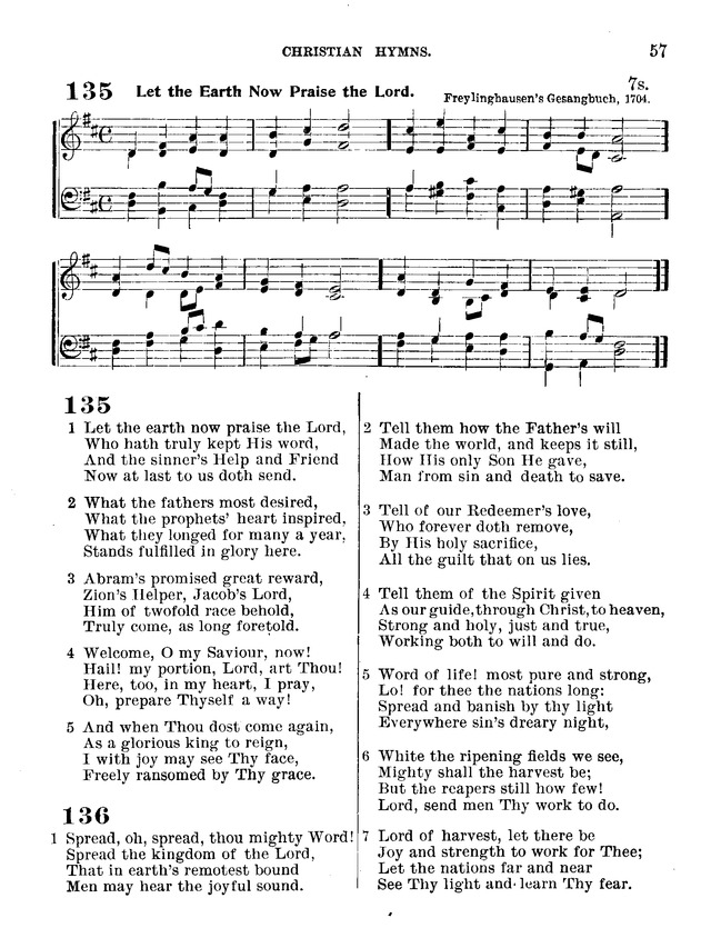 Christian Hymns: for church, school and home, with music page 55