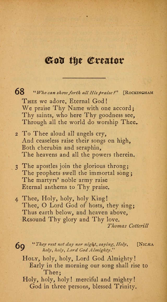 The College Hymnal: for divine service at Yale College in the Battell Chapel page 48