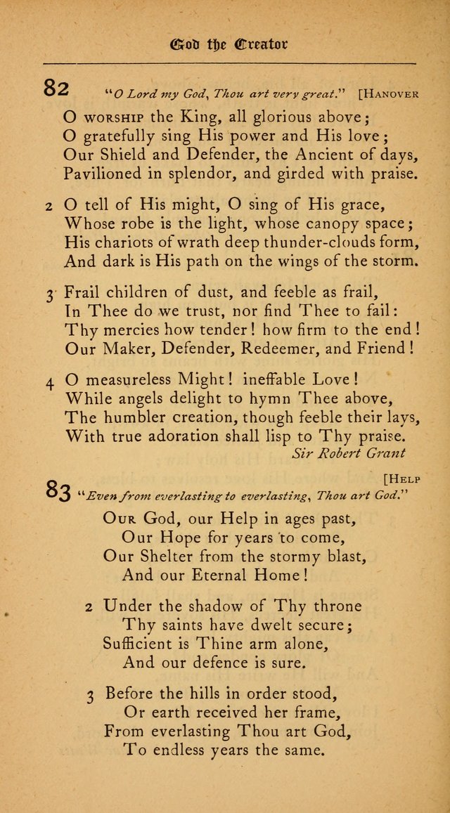 The College Hymnal: for divine service at Yale College in the Battell Chapel page 58