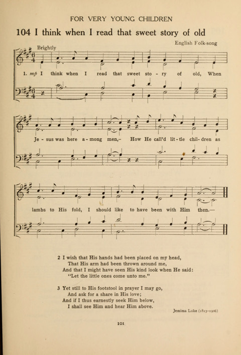 The Concord Hymnal: for Day School, Sunday School and Home page 101