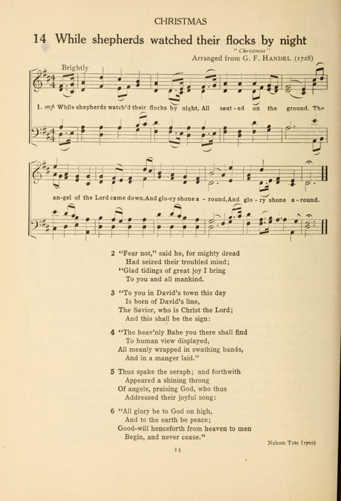 The Concord Hymnal: for Day School, Sunday School and Home page 14