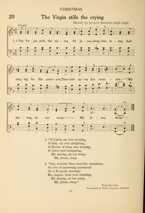 The Concord Hymnal: for Day School, Sunday School and Home page 20