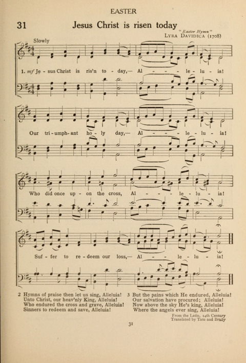 The Concord Hymnal: for Day School, Sunday School and Home page 31