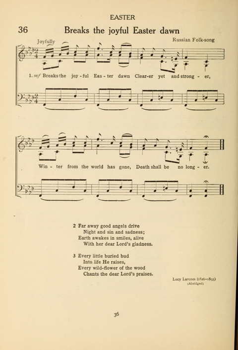 The Concord Hymnal: for Day School, Sunday School and Home page 36