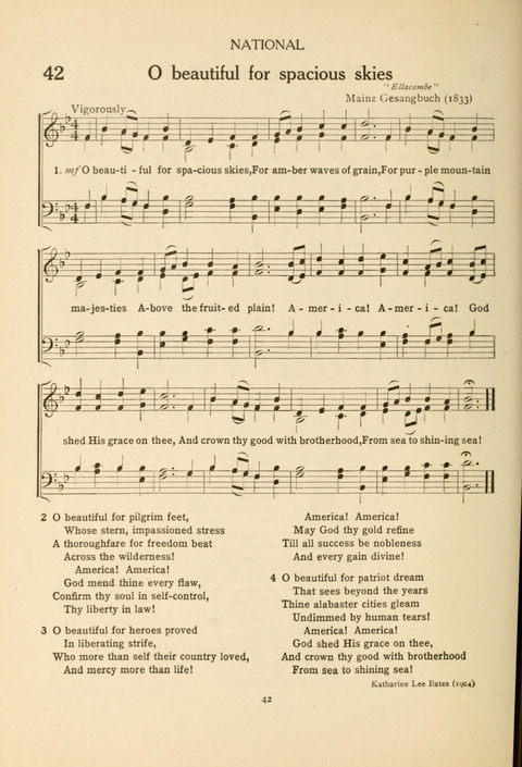 The Concord Hymnal: for Day School, Sunday School and Home page 42