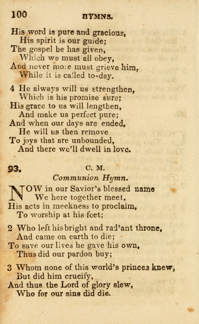 A Collection of Hymns, Designed for the Use of the Church of Christ page 101