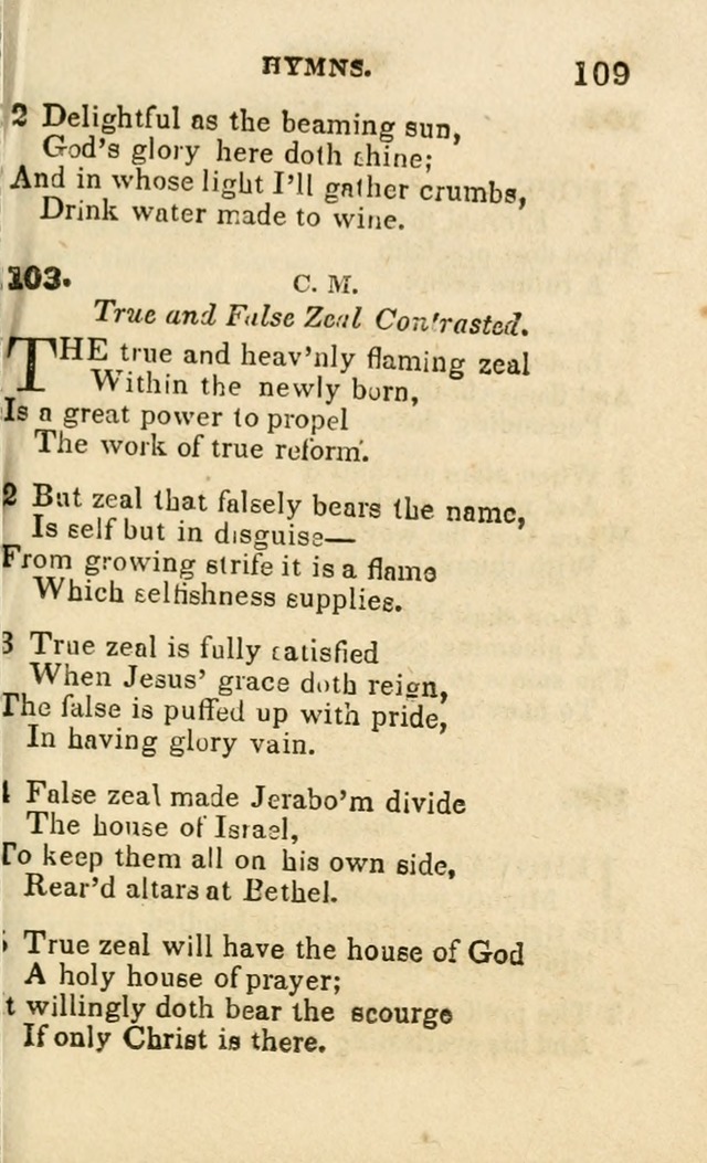 A Collection of Hymns, Designed for the Use of the Church of Christ page 110