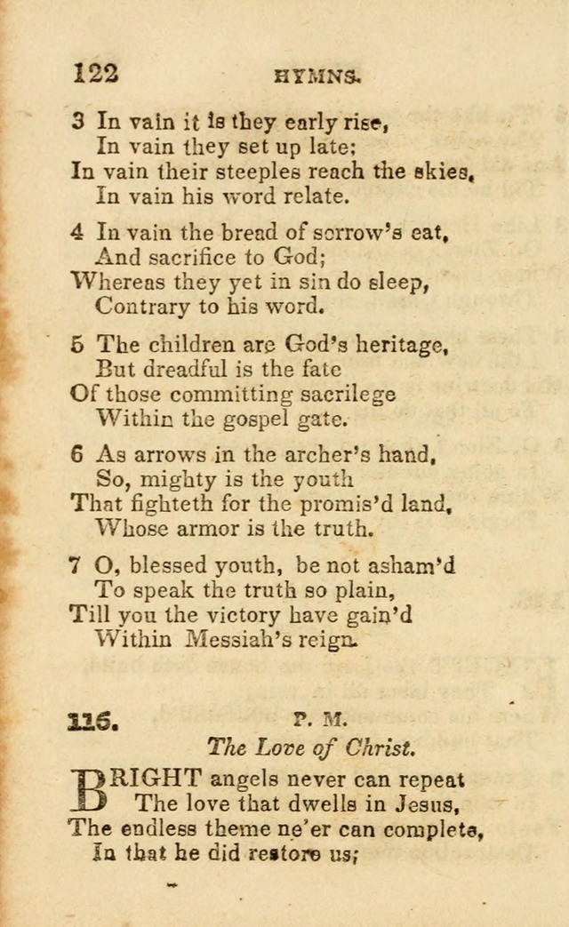 A Collection of Hymns, Designed for the Use of the Church of Christ page 123