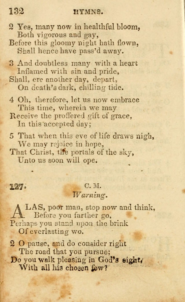 A Collection of Hymns, Designed for the Use of the Church of Christ page 133