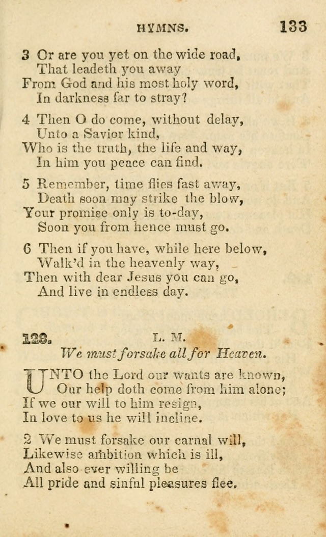 A Collection of Hymns, Designed for the Use of the Church of Christ page 134