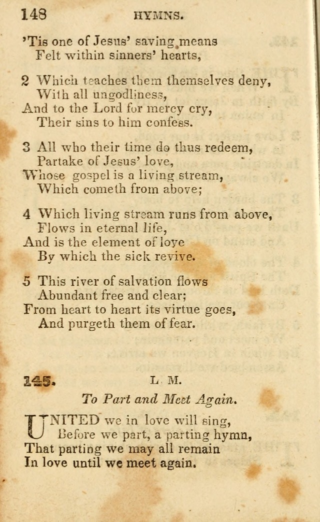 A Collection of Hymns, Designed for the Use of the Church of Christ page 149