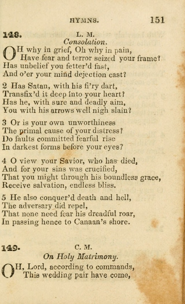 A Collection of Hymns, Designed for the Use of the Church of Christ page 152