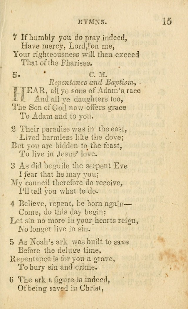 A Collection of Hymns, Designed for the Use of the Church of Christ page 16