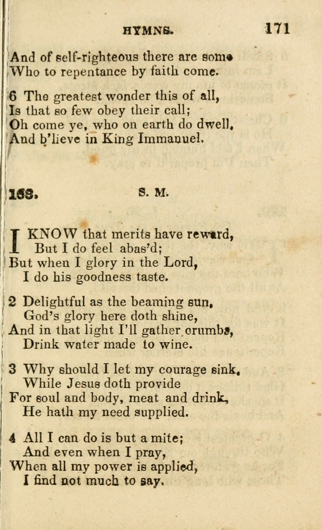 A Collection of Hymns, Designed for the Use of the Church of Christ page 172