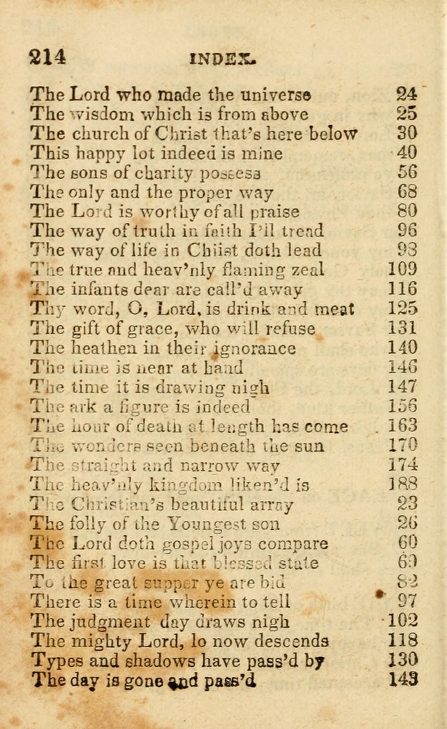 A Collection of Hymns, Designed for the Use of the Church of Christ page 215