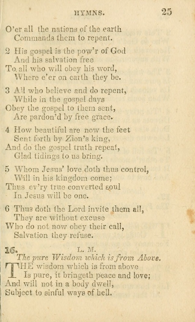 A Collection of Hymns, Designed for the Use of the Church of Christ page 26