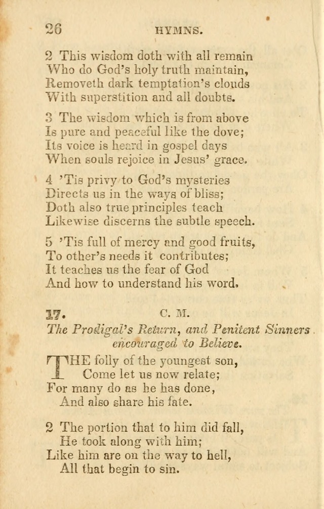 A Collection of Hymns, Designed for the Use of the Church of Christ page 27