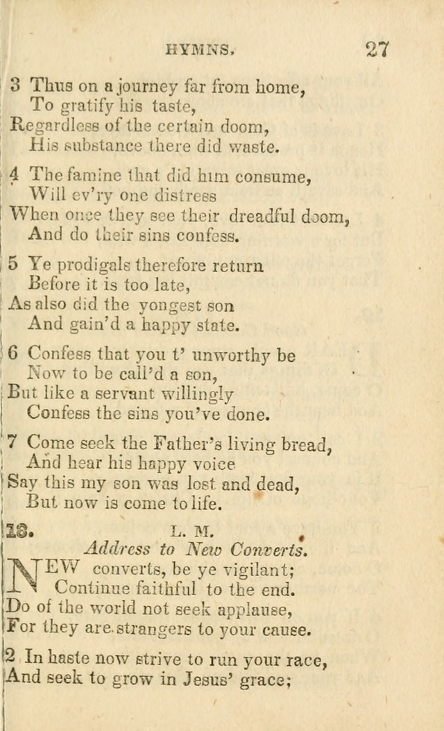 A Collection of Hymns, Designed for the Use of the Church of Christ page 28