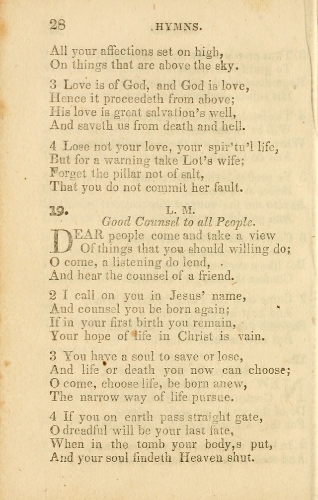 A Collection of Hymns, Designed for the Use of the Church of Christ page 29