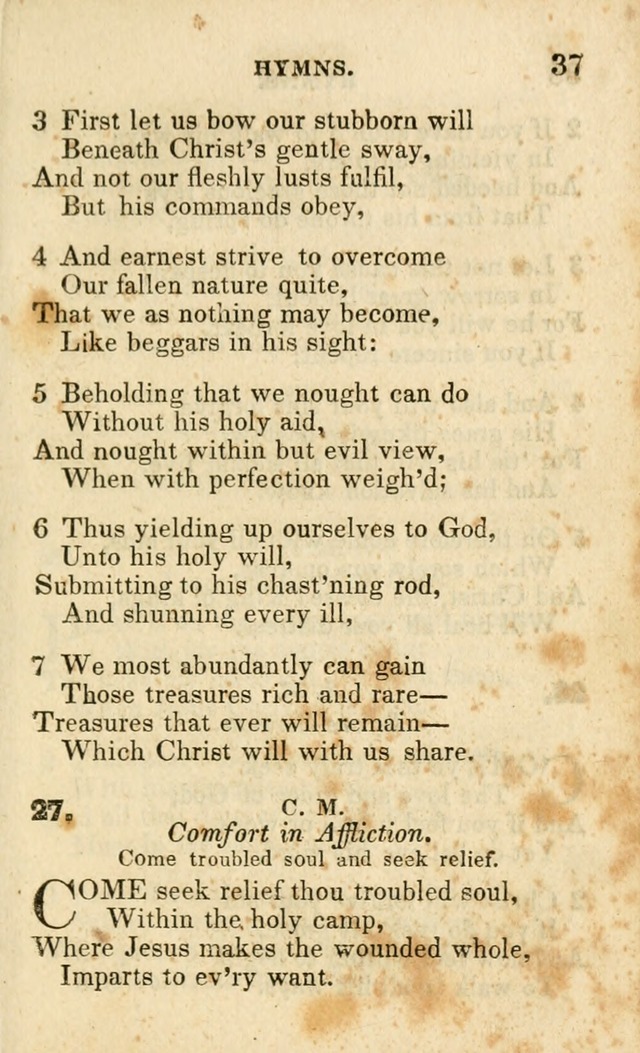 A Collection of Hymns, Designed for the Use of the Church of Christ page 38