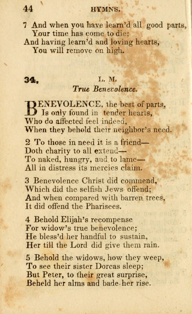 A Collection of Hymns, Designed for the Use of the Church of Christ page 45